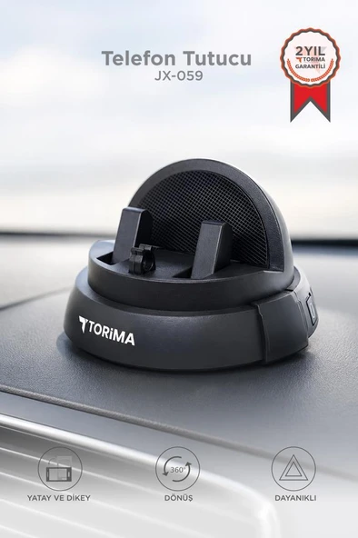 Telefon Tutucu 360 Derece Dönebilen Araç İçi Oto Aksesuarları JX059 Siyah ürün görseli 1