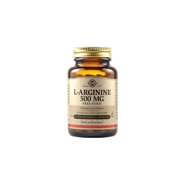 Solgar L-Arginine 500 mg 50 Kapsül ürün görseli 1