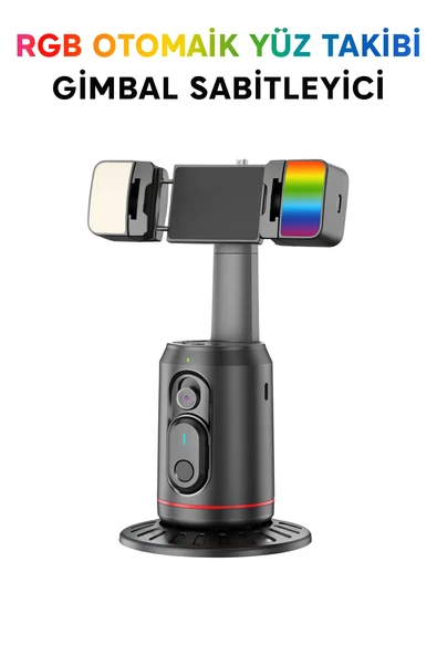 SS16  Yüz Takip Özellikli 360 Derece Hareketli Titreşim Engelleyici Gimbal ürün görseli 1
