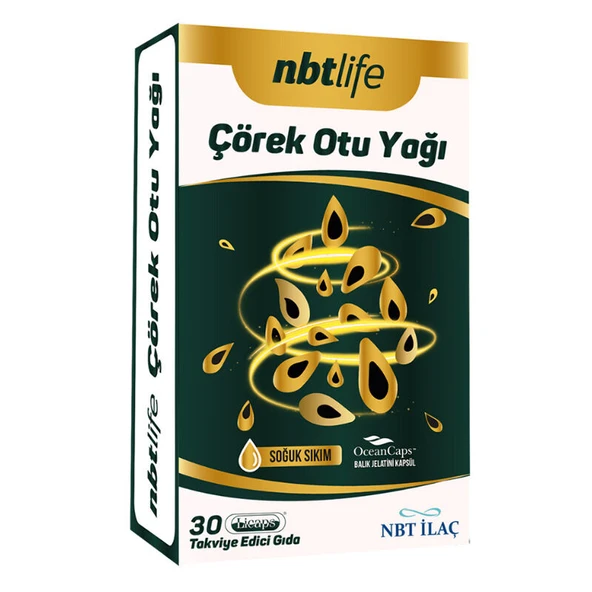 Nbt Life Çörek Otu Yağı Takviye Edici Gıda 30 Kapsül ürün görseli 1