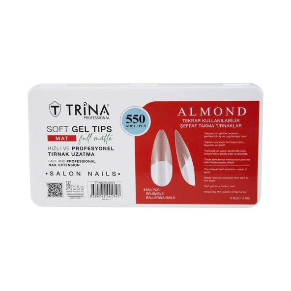 Soft Jel Takma Tırnak - Ballerina (Full Mat) 550' Li - 24 ürün görseli 1