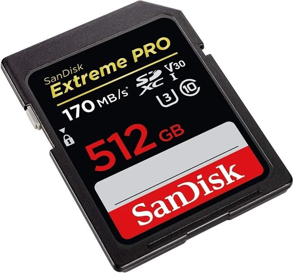 SanDisk Extreme Pro SDSDXXY-512G-GN4IN Class 10 UHS-I U3 V30 512 GB Hafıza Kartı - TESHİR ürün görseli 1