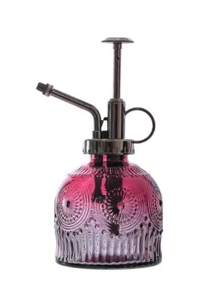 Şık Tasarımlı Ev Bahçe Saksı Çiçeklerine Özel Cam Bitki Sulama Fıskiyesi Kolonya Şişesi 200ML Kırmzı ürün görseli 1