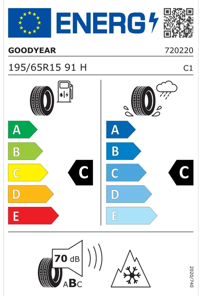 GOODYEAR Wintercommand 195/65R15 91H Kış Lastiği - 2025 - Resim 2
