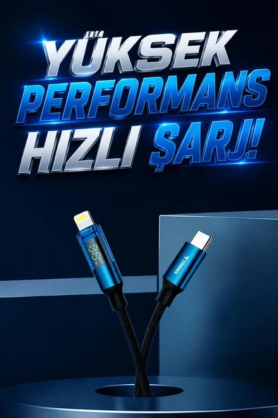 Şarj Kablosu Type-C to Lightning 27W Data Kablo U22 Siyah - Resim 2