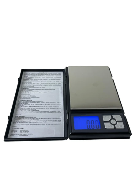 Diamond Dijital Göstergeli Notebook Hassas Kuyumcu Terazisi (500 Gr-0.01) ürün görseli 1