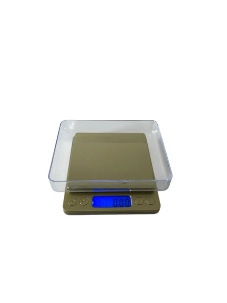 Kare Laboratuvar ve Kuyumcu Hassas Terazi 500 gr Hassasiyet  0.01 ürün görseli 1