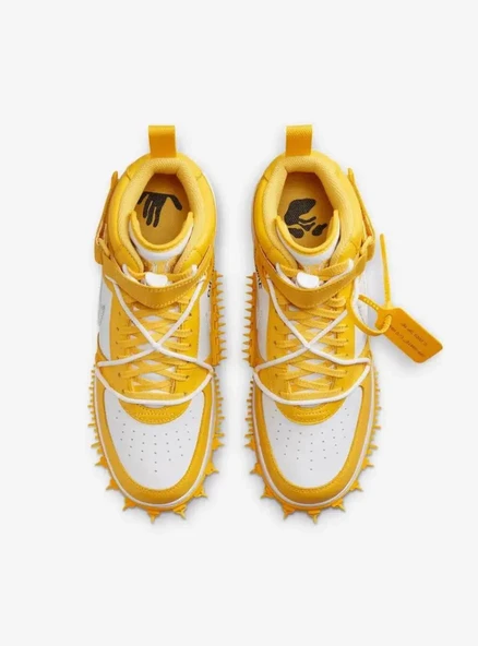 Nike Air Force 1 Mid SP Off-White Varsity Maize DR0500-101 - Resim 7