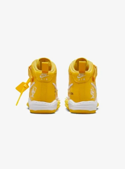 Nike Air Force 1 Mid SP Off-White Varsity Maize DR0500-101 - Resim 2