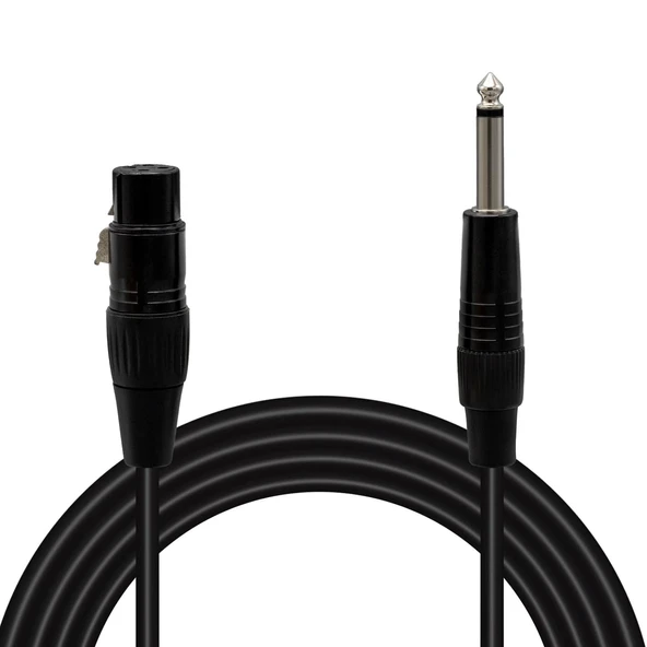 Magicvoice LD379 XLR Canon Dişi - 6.3 Mm Mono Erkek 1 Metre Kablo ürün görseli 1
