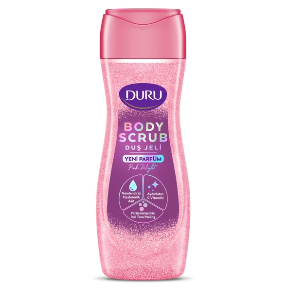 Duru Duş Jeli Body Scrub Pink Delight 450 Ml Yeni ürün görseli 1