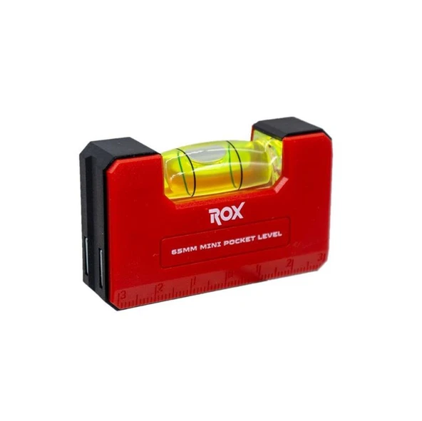 Rox 0280 Mıknatıslı Cep Tipi Mini Su Terazisi 65 mm ürün görseli 1