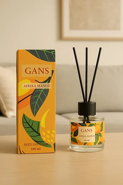 Afrika Mango Çubuklu Oda Kokusu 100 ml  Çubuklu Reed Diffuser - Resim 2