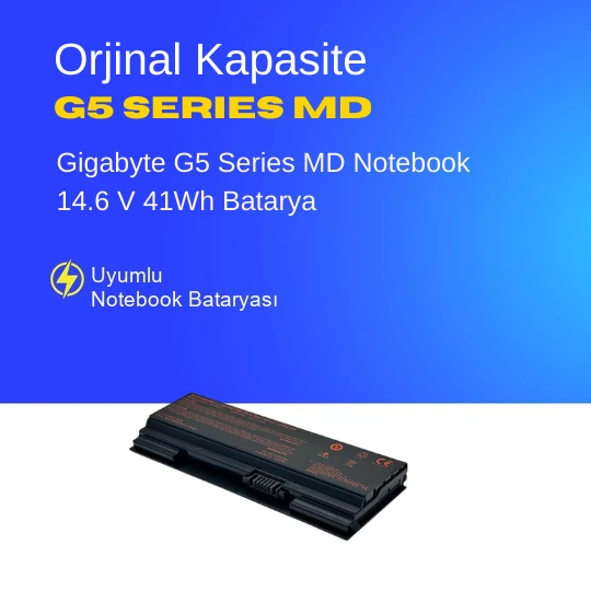 Gigabyte G5 Series MD Notebook 14.6 V 41Wh Batarya – Orjinal Uyumlu, Yüksek Performanslı ürün görseli 1