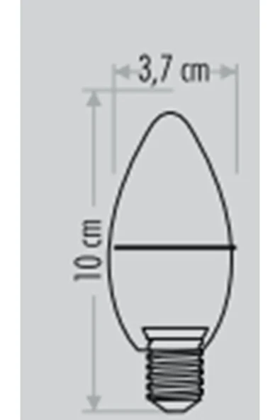 7W E14 LED Ampul Mum Tipi - Resim 2
