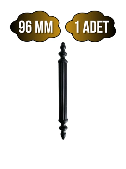 Plastik Siyah Kulp Mobilya ve Dolap Kulpu(SİYAH)(96MM - 128MM - 160MM) Siyah 96mm 96mm - 1 ADET ürün görseli 1