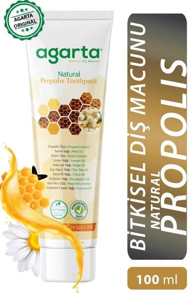 Agarta Doğal Propolis Diş Macunu Tüp 100 ml ürün görseli 1