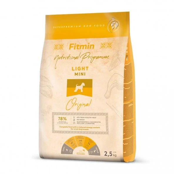 Fitmin Mini Light Taze Tavuk Etli Ufak Irk Light Köpek Maması 2,5 Kg ürün görseli 1