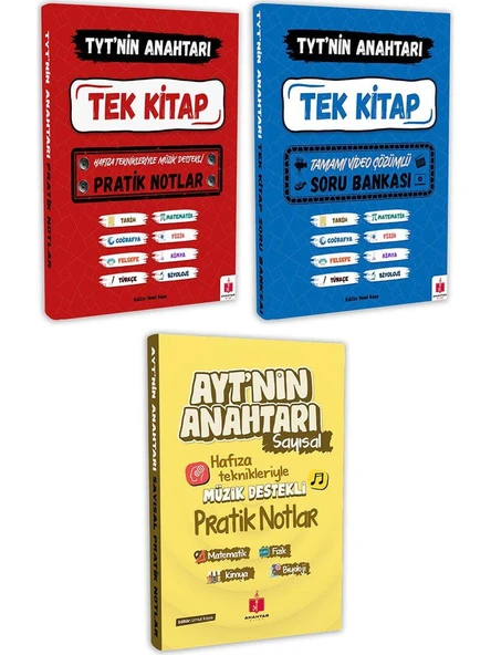 TYT’nin Anahtarı Süper 2’li & AYT’nin Anahtarı Sayısal Tüm Dersler Tek Kitap - Resim 2