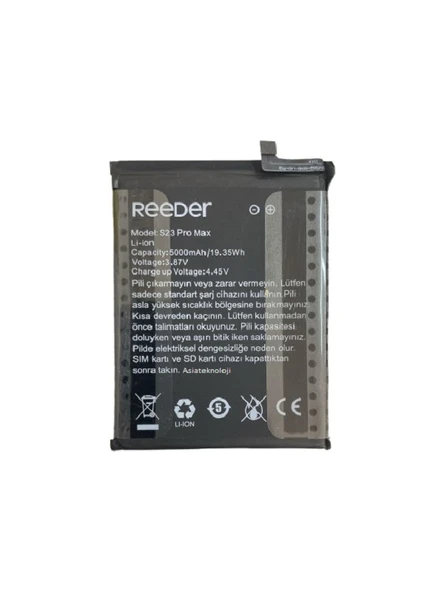 Reeder S23 Pro Max Pil Batarya 5000 Mah ürün görseli 1