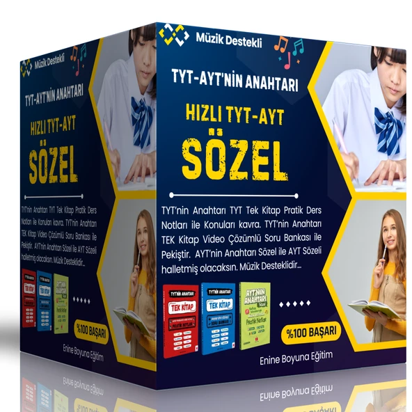 TYT’ Anahtarı   Hızlı TYT- AYT Sözel 3 Süper Kitap Seti ürün görseli 1