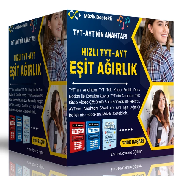 TYT AYT’nin Anahtarı  Hızlı TYT  AYT Eşit Ağırlık Online Eğitim Seti ürün görseli 1
