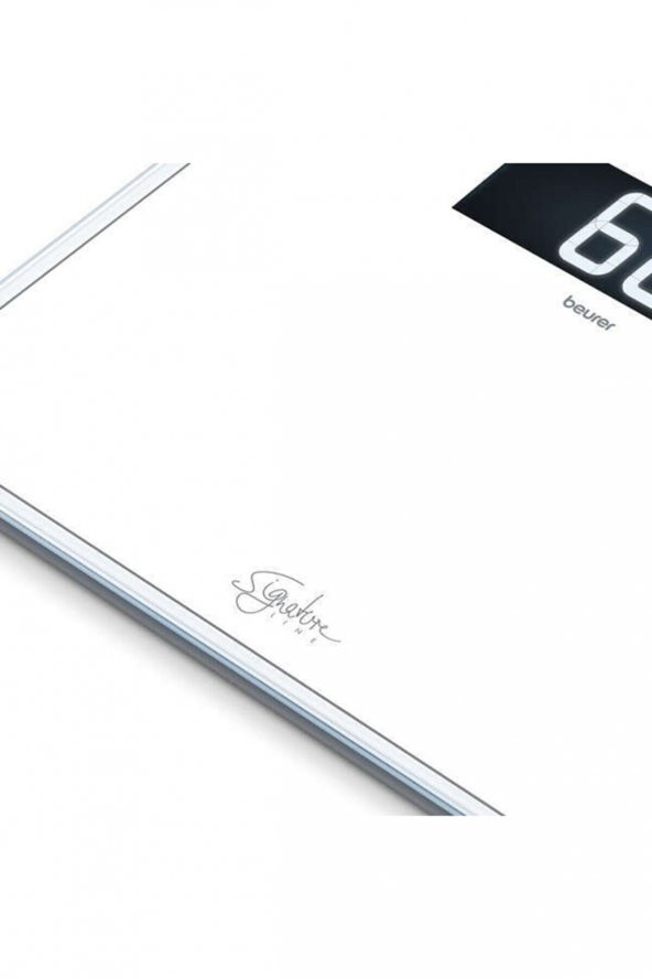 Gs 410 Signatureline Beyaz Cam Banyo Baskülü ürün görseli 1