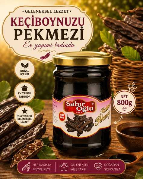 SABIROĞLU 800 GR PEKMEZ HARNUP PEKMEZİ KAVAN ürün görseli 1