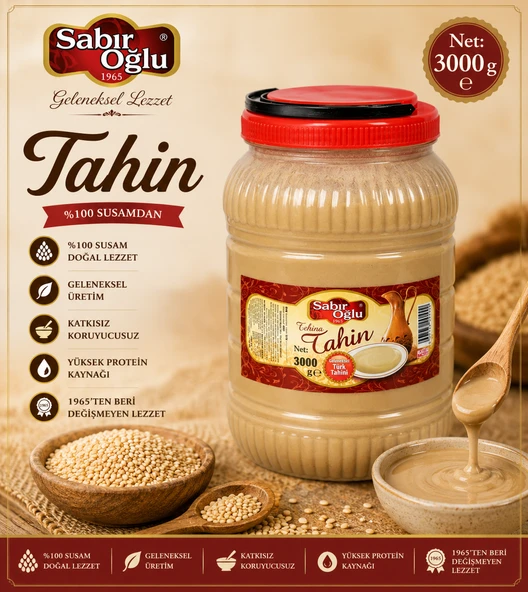 SABIROĞLU 3000 GR BOZKIR TAHİNİ - Resim 3
