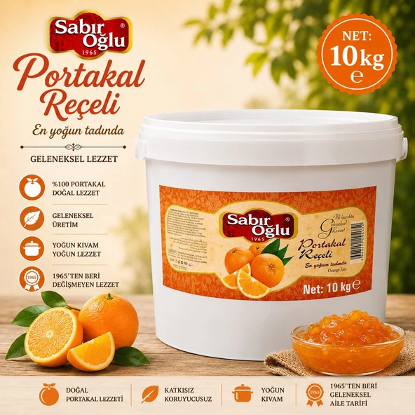 SABIROĞLU 10 KG REÇEL PLS KOVA PORTAKAL ürün görseli 1