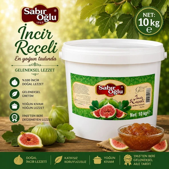 SABIROĞLU 10 KG REÇEL PLS KOVA İNCİR ürün görseli 1