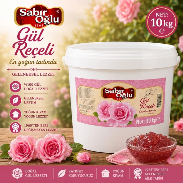SABIROĞLU 10 KG REÇEL PLS KOVA GÜL ürün görseli 1