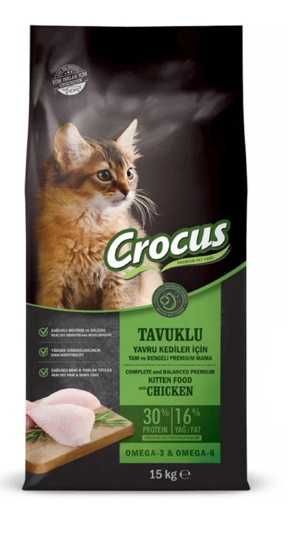 Crocus Tavuk Etli Yavru Kedi Maması 15 Kg ürün görseli 1