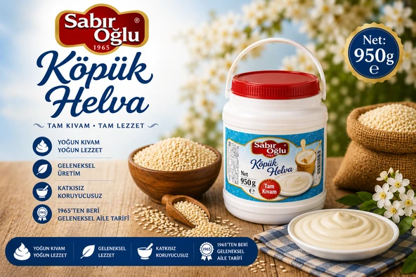 SABIROĞLU KÖPÜK HELVA 950 GR ürün görseli 1