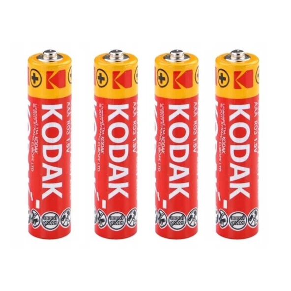 Kodak KAAHZ-S4 Super Heavy Duty Çinko Karbon AAA İnce Kalem Pil / Pakette 60 Adet ürün görseli 1