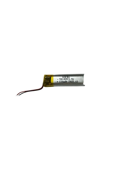 501035 3.7V 130mAh Li-Polymer Pil Devreli/1.5A ürün görseli 1