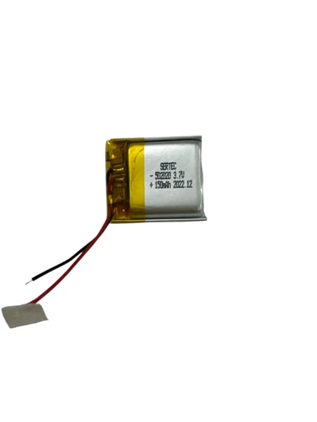 502020 3.7V 150mAh Li-Polymer Pil Devreli/1.5A ürün görseli 1