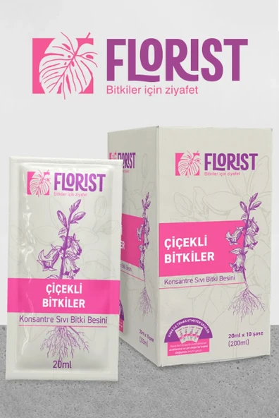 Florist çiçekli bitkiler besini ürün görseli 1