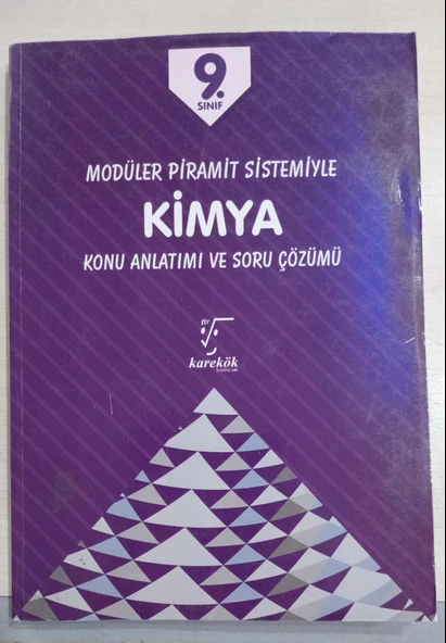 9. Sınıf Kimya Modüler piramit sistemiyle Konu Anlatımı ve Soru Çözümü Karekök Yayınları ürün görseli 1