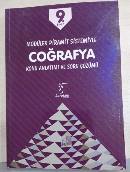 9. Sınıf Coğrafya Modüler piramit sistemiyle Konu Anlatımı ve Soru Çözümü Karekök Yayınları ürün görseli 1
