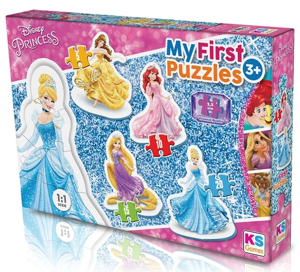 KS Baby Puzzle Disney Prensesler My First Puzzle 4 in 1 Çerçevesiz ürün görseli 1