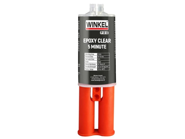WINKEL 20065 PRO 5 MINUTE Clear Çift Kompenantlı Epoksi 25 GR. ürün görseli 1