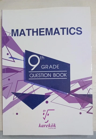 9.Sınıf Mathematics Grade Question Book Karekök Yayınları ( MATEMATİK SORU BANKASI İNGİLİZCE ) ürün görseli 1