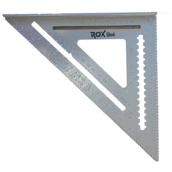 Rox Wood 0100 Alüminyum Üçgen Marangoz Gönye 12 inç ürün görseli 1