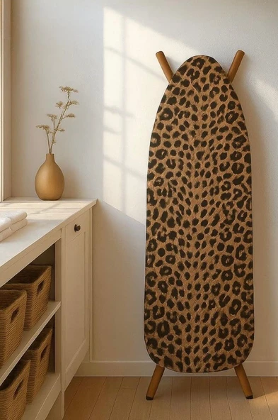 Ütü Masası Kılıfı Keçeli Leopar Desen ürün görseli 1