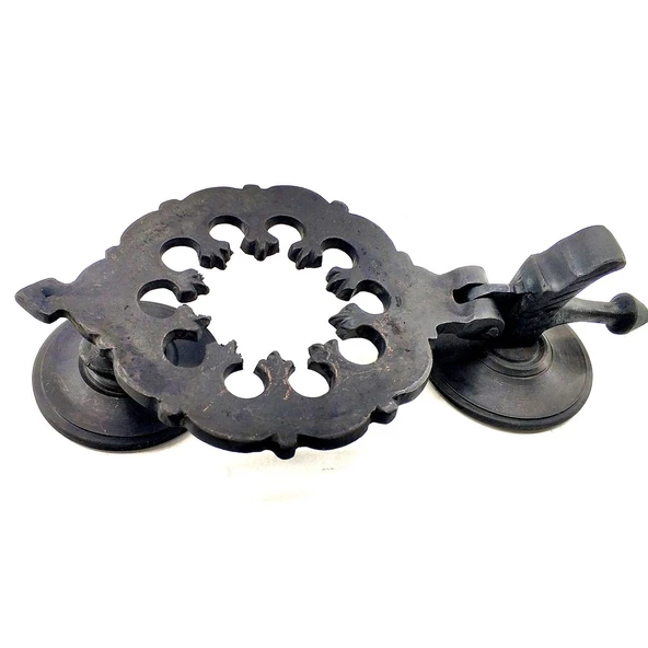Antika Tarz Dekoratif Pirinç Osmanlı Kapı Tokmağı, Taktak - 265x75mm, Oksit ürün görseli 1