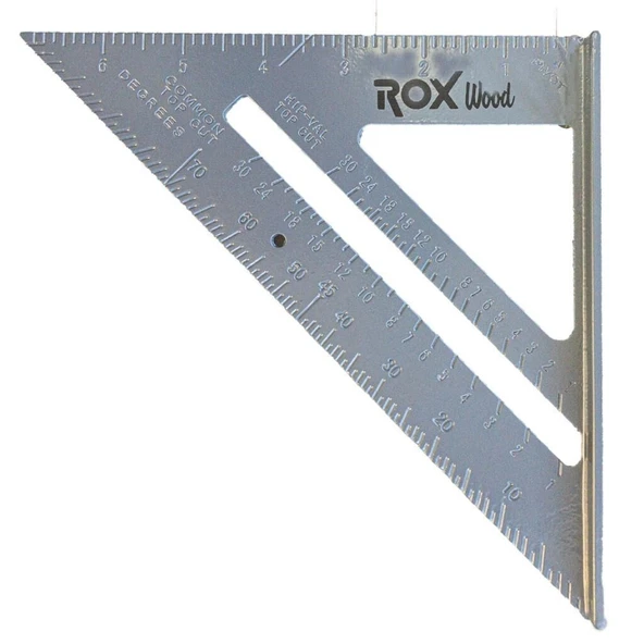 Rox Wood 0099 Alüminyum Üçgen Marangoz Gönye 7 inç ürün görseli 1