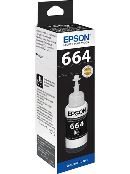 EPSON T6641 L100/L200 70ml Siyah Mürekkep ürün görseli 1
