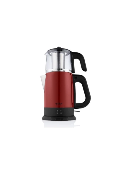 Arnica IH33204 Demli Stil Kırmızı Cam Çay Makinesi ürün görseli 1