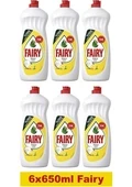 Fairy Bulaşık Deterjanı 650 ml x 6 ürün görseli 1
